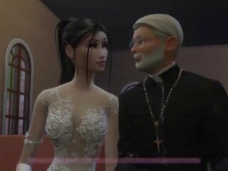 &lbrack;TRAILER&rsqb; Bride enjoying the last days before getting married&period; sex film with the priest before the ceremony - Naughty Betrayal